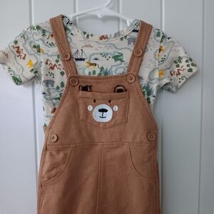 Brown Bear Overalls for Kids